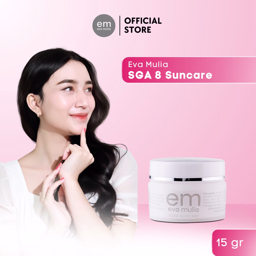 Eva Mulia SGA 8 Suncare – Sunscreen dengan Glycolic Acid 8% untuk Perawatan Kulit Wajah - Image 2