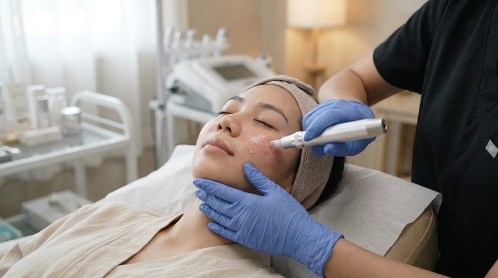 Proses Dermapen Dilakukan