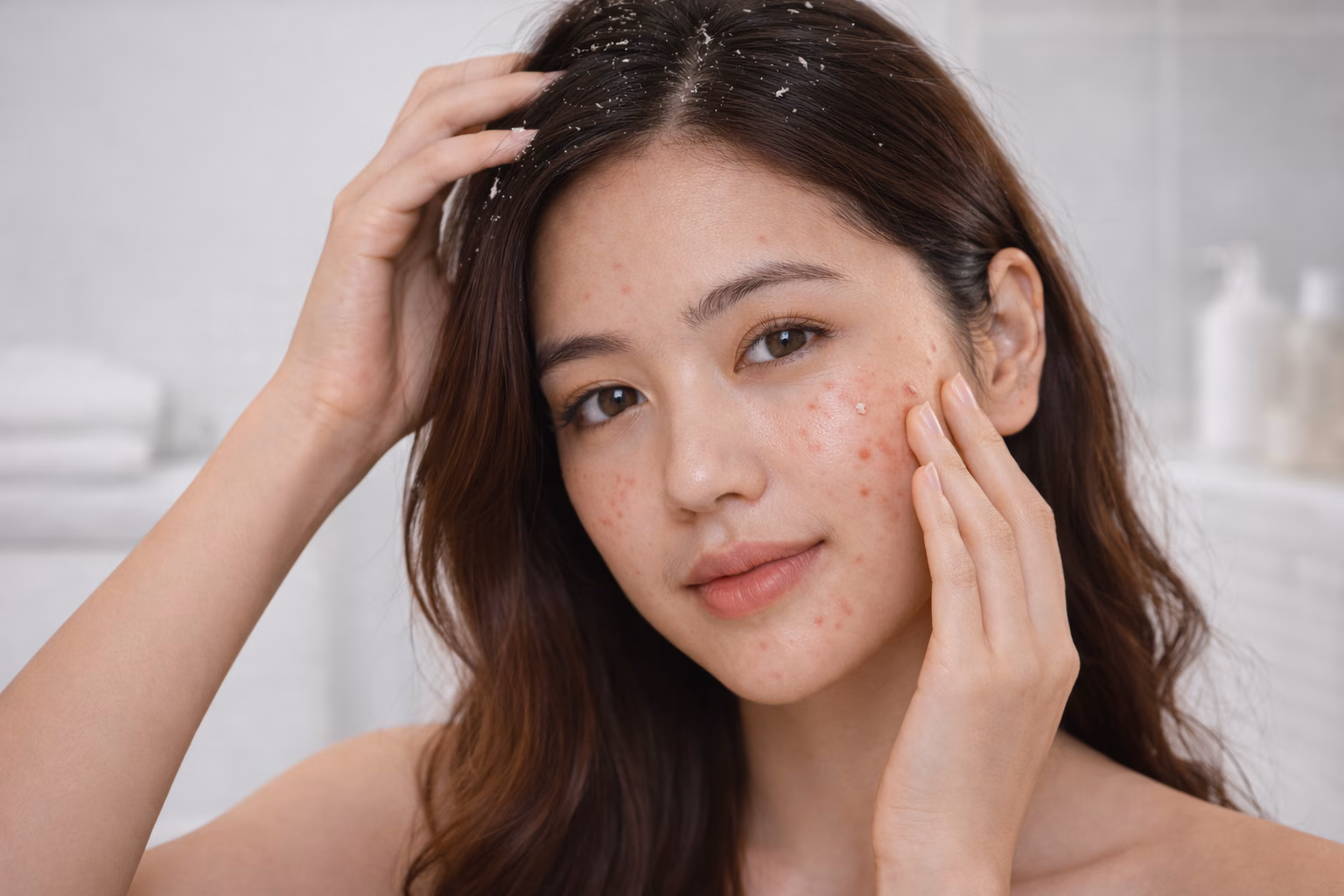 Rahasia Di Balik Wajah Berjerawat Ternyata Bisa Jadi Berasal Dari Ketombe Di Rambut Kamu